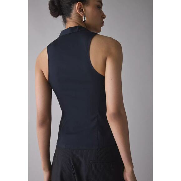 S Urban Outfitters Party Girl Cotton Blend Black Vest NWT - Picture 3 of 8